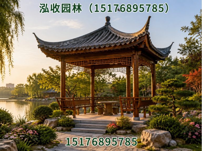 东方防腐木凉亭展示图